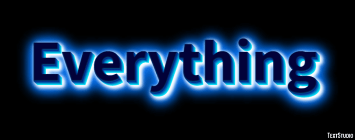 Everything Text Effect and Logo Design Word